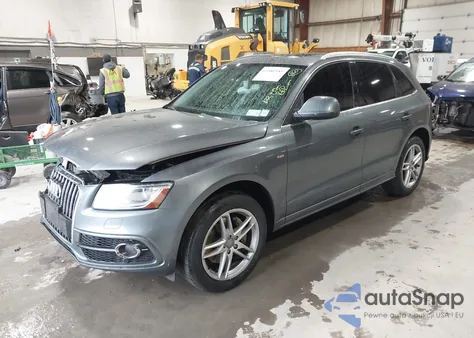 2014 Audi Q5 3.0T Premium Plus from USA, damaged, VIN WA1DGAFP8EA012318